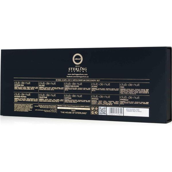 Armaf Discovery Set - Include Club De Nuit Intense Man, Intense Woman, Urban Elixir, Sillage, Milestone, Untold, Iconic, Imperiale, Ciascuno Da 10 Ml-image