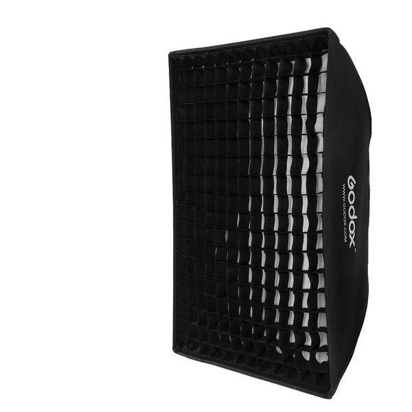 Softbox Con Griglia A Nido D'ape, Compatibilità Con Il Montaggio Bowens, Design Leggero , FW70X100CM-image