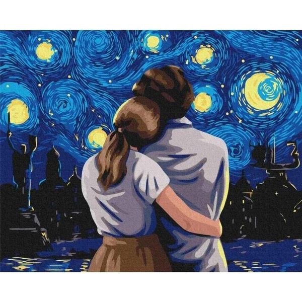 Pittura Per Numeri - Una Serata Sotto Le Stelle. 40X50-image