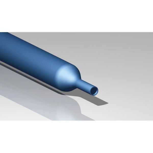 Tubo Termorestringente Cimco 2:1, Blu, A Parete Sottile, Ø 9,5/4,5 Mm, Lunghezza 6,5 M-image