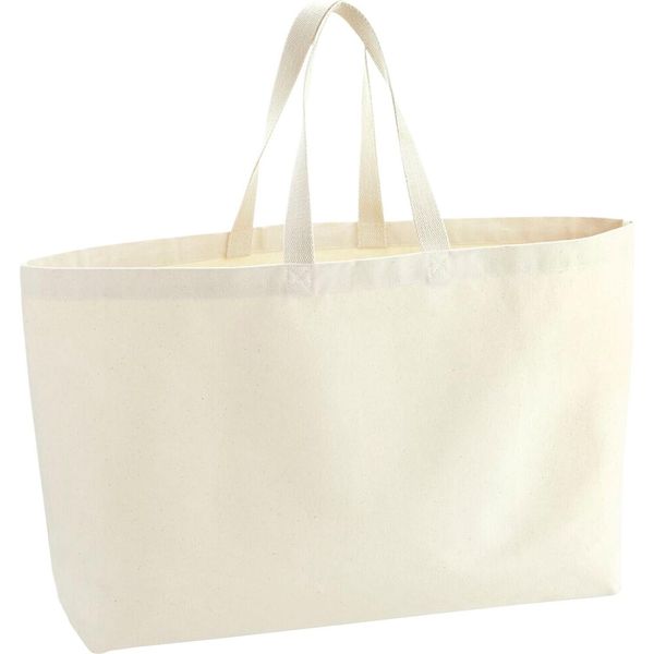 Westford Mill - Borsa Tote In Tela BC5014 (Taglia Unica) (Naturale)-image