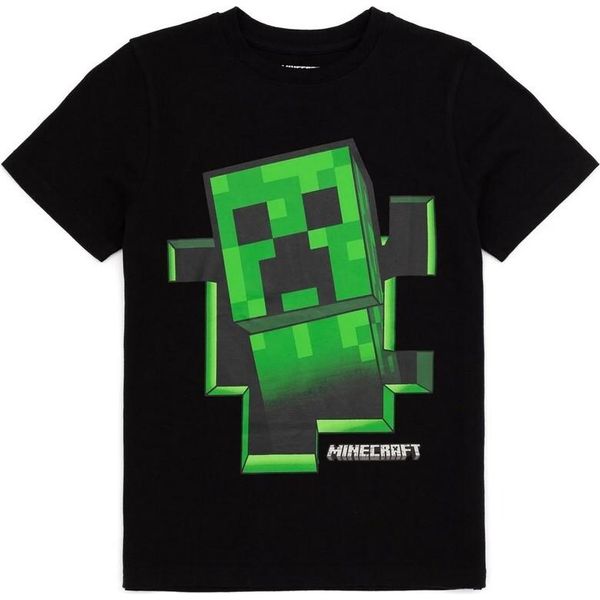 Minecraft - Maglietta "Creeper Inside"" Per Bambini NS6915 (158-164) (Nero)"-image