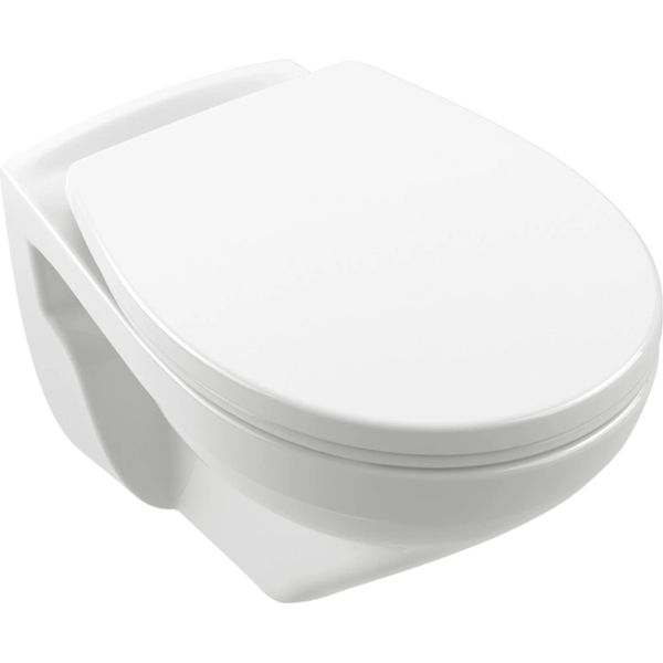 Villeroy & Boch T-WC Senza Bordo Newo 360X540X350Mm A Parete Scarico Orizzontale Df Bianco Alpino-image