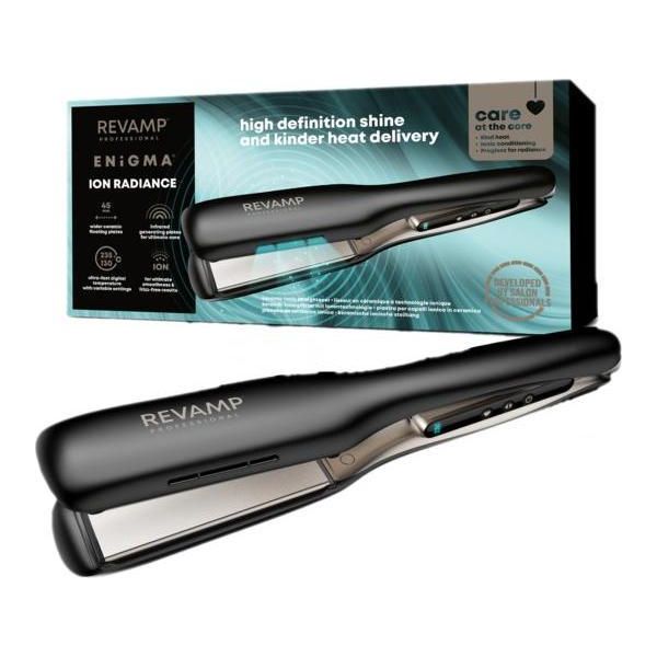 Revamp Enigma Wide Ionic Radiance Piastra Per Capelli In Ceramica ST-3000 Nero-image