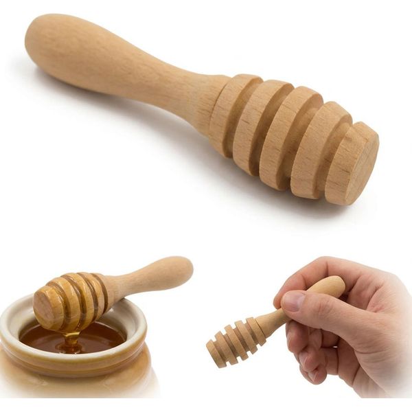 Cucchiaio Da Miele In Legno Di Faggio 9,5 Cm 1 Pezzo-image