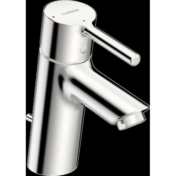 Hansa Hansavantis Mitigeur De Lavabo, DéMarrage à Froid, Avec Vidage, Levier à Goupille, Saillie 109Mm, Chromé, 5240226700006, 5240226700006-image