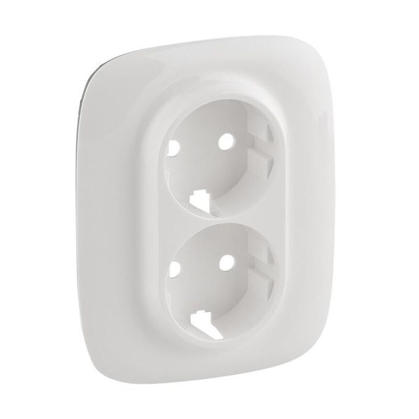 Pannello A Sgancio Rapido Per Doppio Contatto Shuko Valena Allure Legrand - Bianco-image