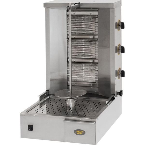 Roller Grill Grill A Gas Gyro, Capacità 25 Kg, Dimensioni 580 X 660 X 870 Mm (L X P X A)-image