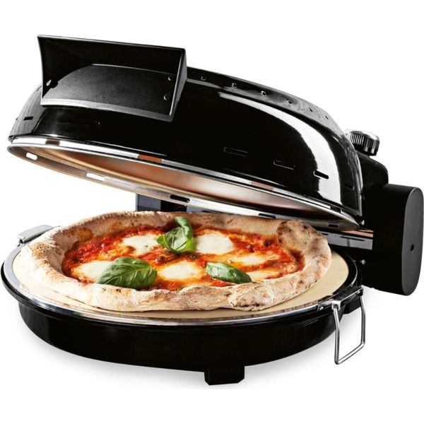 Gourmetmaxx Forno Elettrico Per Pizza | Fino A 420°C | ⌀ 30 Cm | Incl. Pietra Per Pizza | Impostazione Temperatura, Timer | 1800 W-image