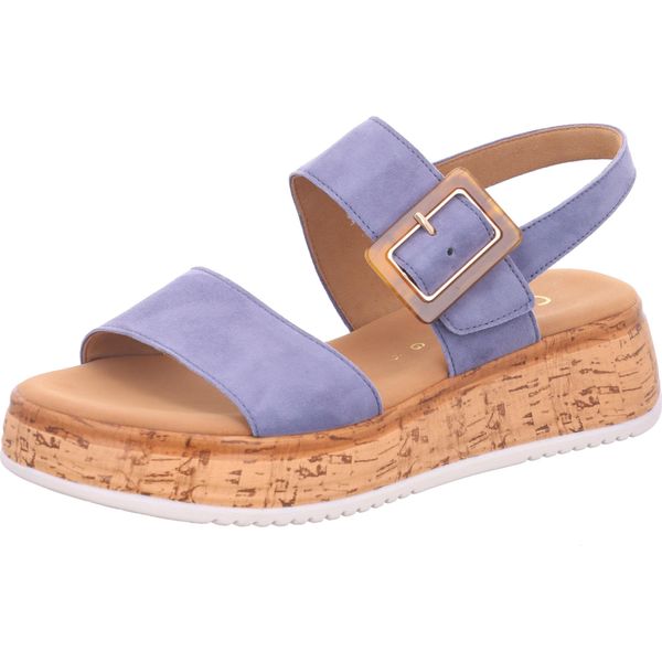 Gabor Comfort Sandalo Da Donna Blu Cielo, Colore:Blu, Misura UK:9½-image
