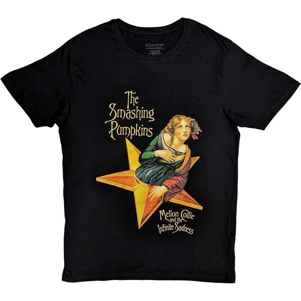 The Smashing Pumpkins - Maglietta "Mellon Collie"" Per Uomo/Donna Unisex RO9560 (S) (Nero)"-image