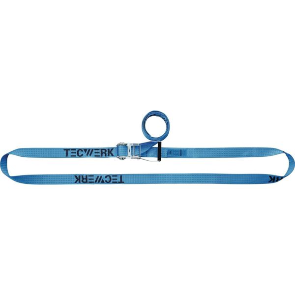 Cinghia Di Ancoraggio Din En 12195-2 Lunghezza 4 M Larghezza 25 Mm Con Cricchetto Lc U 800 Dan-image