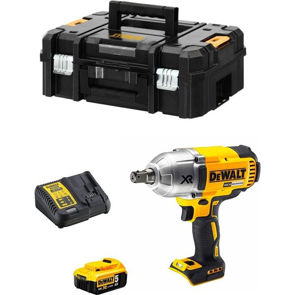 Avvitatore A Impulsi Dewalt DCF899P1T (1 X 5,0 Ah + DCB115 + Tstak Ii)-image