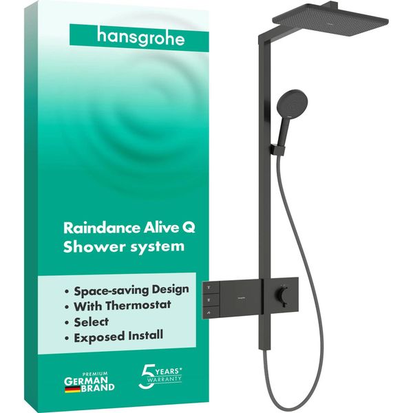 Hansgrohe Showerpipe Raindance Alive Q 210/340 2Jet Con Termostatico Bbc-image