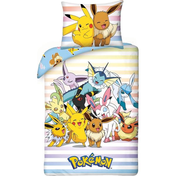 Copripiumino PokéMon Catch 'Em All 140 X 200 Cm - Poliestere-image