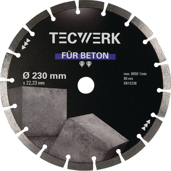Disco Diamantato Concrete Ø 230 Mm Foro 22,23 Mm Larghezza Segmento 38,5 Mm Altezza Segmento 10 Mm Spessore Segmento 2,4 Mm-image