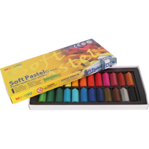 Set Di 24 Colori Di Pastelli Morbidi Resistenti Alla Luce E Allo Sbiadimento, Facili Da Mescolare, Colori Pastello Da Disegno Per I Principianti E Per I Bambini-image