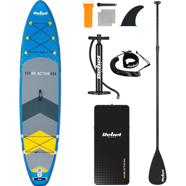 Paddleboard Sup Rebel Active RBA-4500BL, Blu, 11'6" 350X81X15Cm"-image