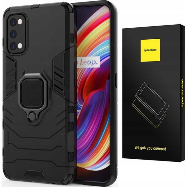 Spacecase Custodia Protettiva X-Ring Per Realme 7 Pro Nero-image