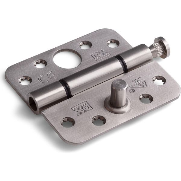 Cerniere A Cuscinetto Liscio Skg*** In Acciaio Inox 89 X 89 Mm Con Angolo Arrotondato - Al Pezzo-image