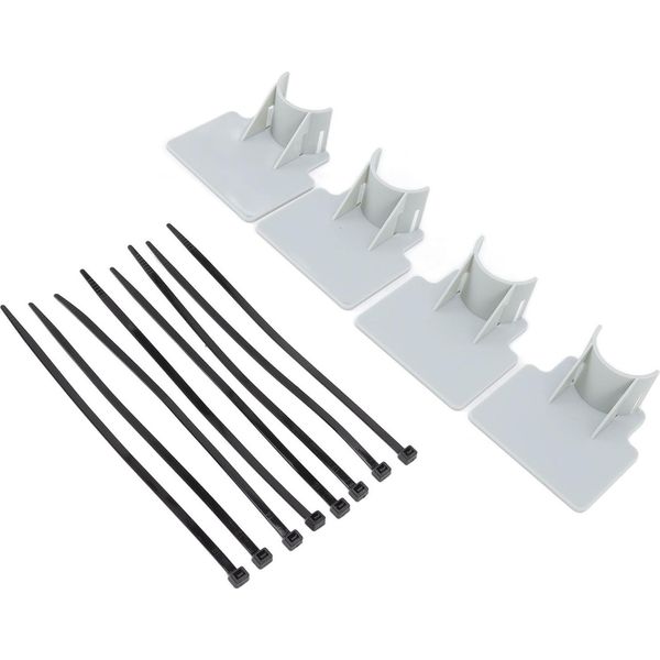 Supporti Per Tubi Da Piscina Design Regolabile Robusto Abs Facile Installazione Staffe Di Supporto Per Tubi Da Piscina Grigio-image