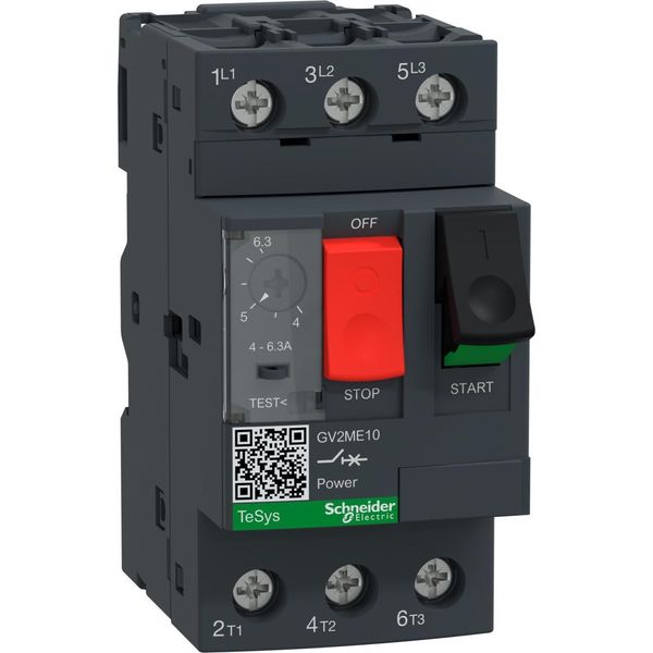 GV2ME..AP Interruttore Automatico Di Protezione Motore 4,0-6,3A Terminali Del Telaio-image