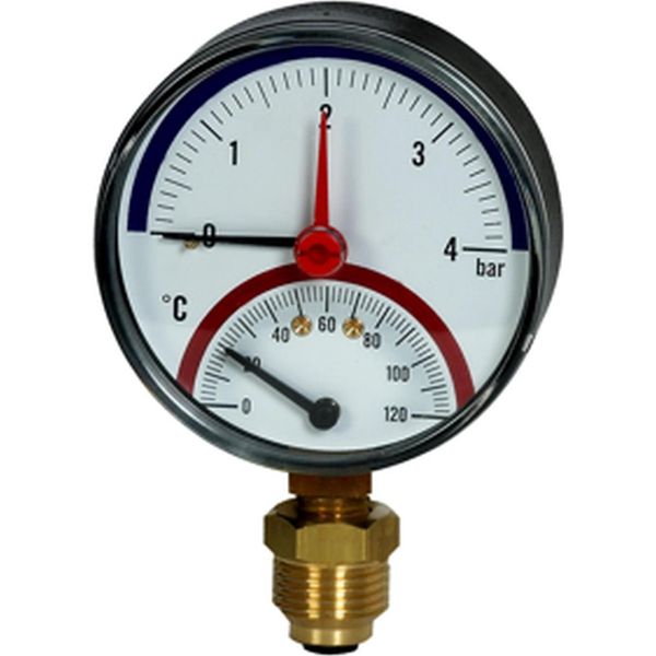 Termometro Jako Mano Fig H 30A Attacco Posteriore Da 1/2 Pollice Diam. 80 Mm-image