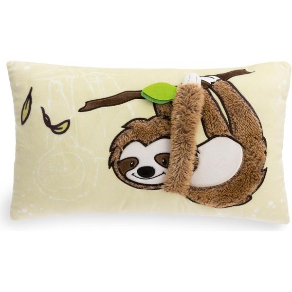 Nici Cuscino Per Bambini Bradipo Slobby 43X25Cm Marrone - Soffice Cuscino Per Gli Amanti Dei Peluche: Ideale A Casa, All'asilo O In Viaggio-image