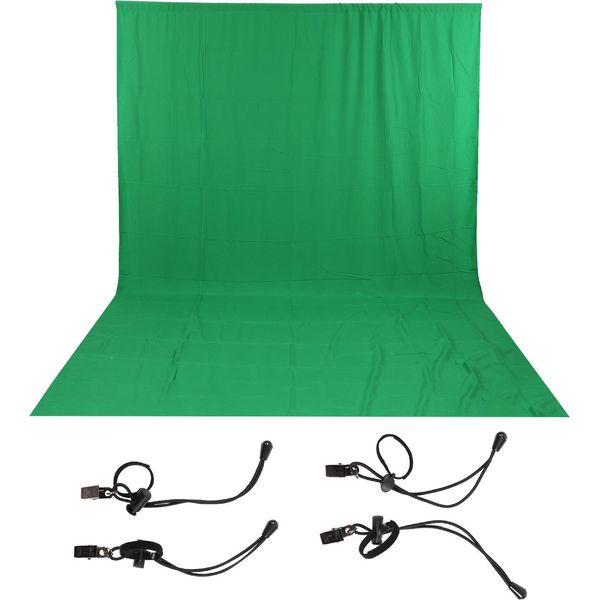 3X6M Fotografia Sfondo Verde Schermo Chromakey Sfondo Panno Per Foto Studio Video-image