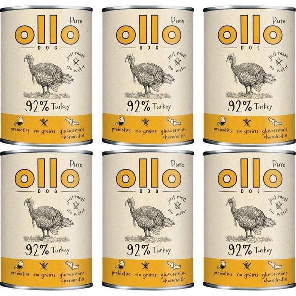Cibo Umido Per Cani Ollo Pure Tacchino 6X850G-image