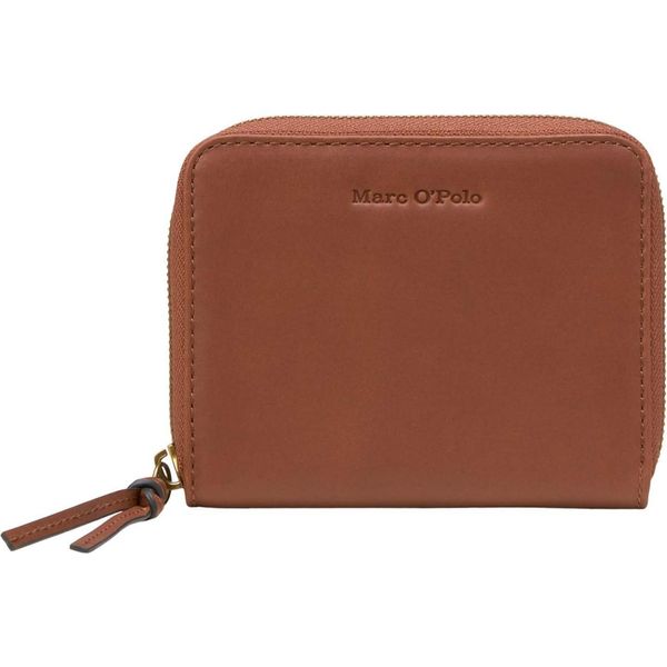 Marc O'polo Pelle Portafoglio Ellis Combi Wallet Dark Cognac Marrone-image