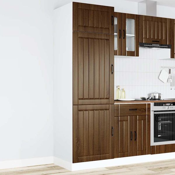 Syfax™ Armadio Da Cucina Lucca Rovere Marrone In Legno Multistrato-image