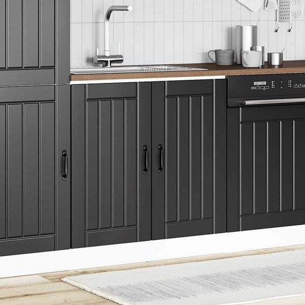 Syfax™ Mobile Base Lavello Lucca Nero In Legno Multistrato-image