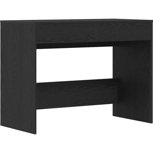 Syfax™ Scrivania Rovere Nero 101X50X76,5 Cm In Legno Multistrato-image