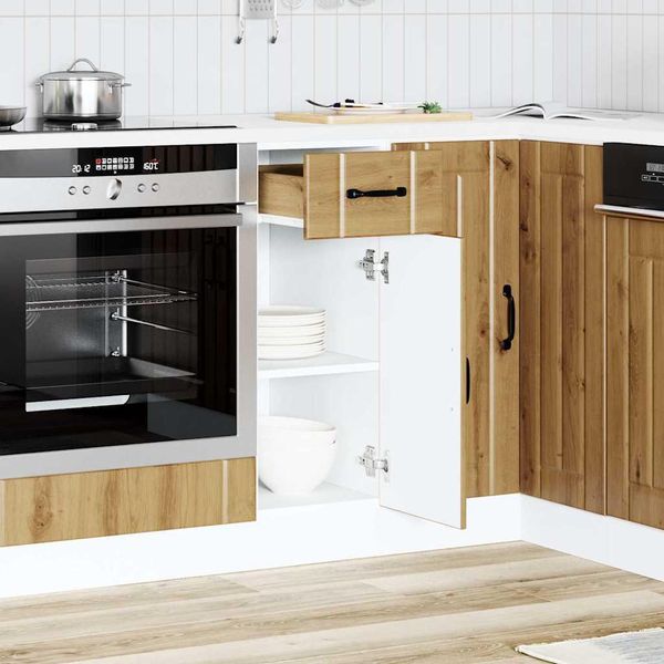 Syfax™ Base Da Cucina Lucca Rovere Artigianale In Legno Multistrato-image