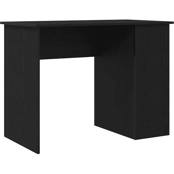 Syfax™ Scrivania Rovere Nero 100X55X75 Cm In Legno Multistrato-image