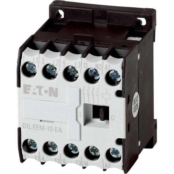 Contattore Miniaturizzato, 3 Kw/400 V, Comando 230 Vac DILEEM-10-EA (230 V 50 Hz, 240 V 60 Hz)-image