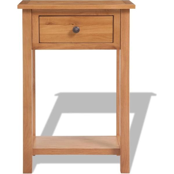 Syfax™ Tavolo Consolle 50X32X75 Cm In Massello Di Rovere-image
