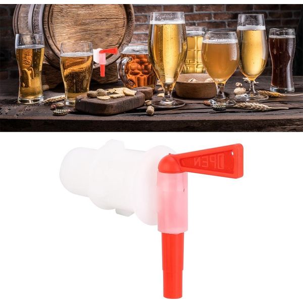 3Pcs Casa Brewing Birra Imbottigliamento Secchio Plastica Rosso Spigot Sostituzione Birra Rubinetto-image