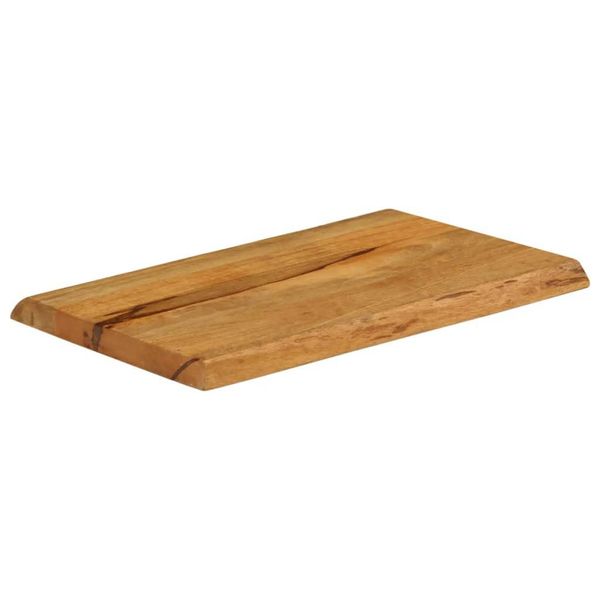Syfax™ Piano Tavolo 50X40X2,5 Cm Bordi Vivi In Legno Massello Di Mango-image