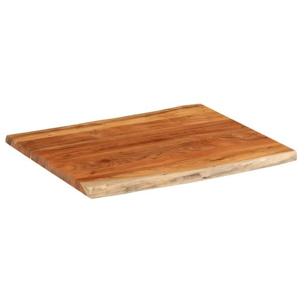 Syfax™ Piano Tavolo 90X80X2,5 Cm Rettangolare Legno Acacia Bordi Vivi-image