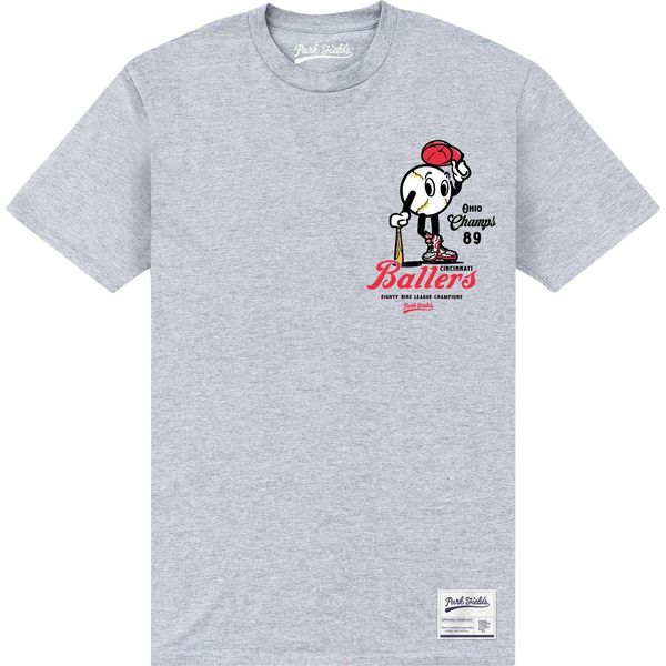 Park Fields - Maglietta "Ballers"" Per Uomo/Donna Unisex PN637 (S) (Grigio Screziato)"-image