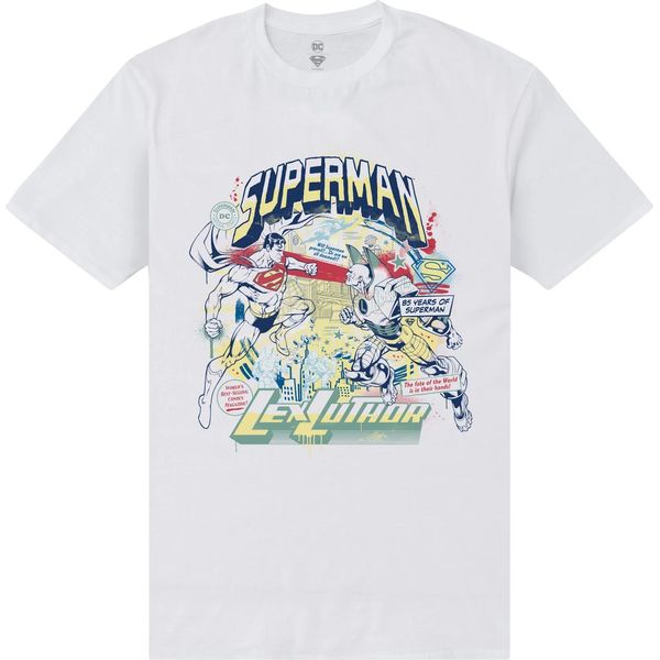 Superman - Maglietta "Lex Luthor"" Per Uomo/Donna Unisex PN666 (L) (Bianco)"-image