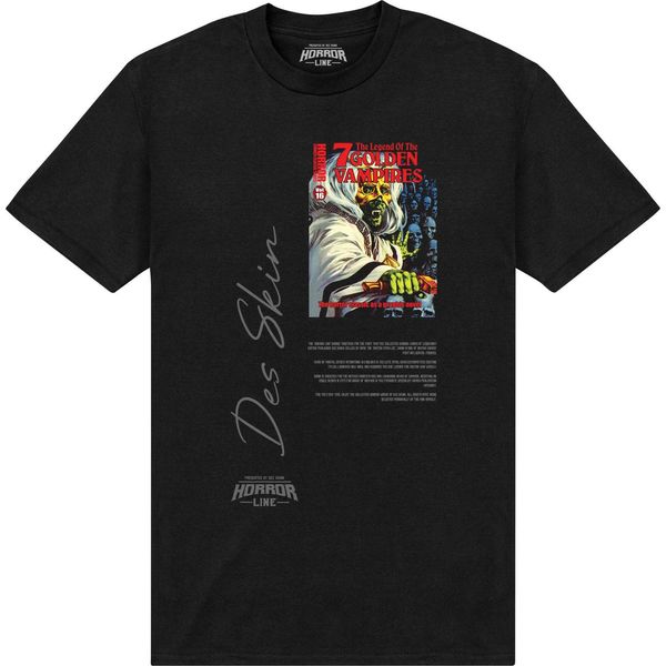 Horror Line - Maglietta "Golden Vampires"" Per Uomo/Donna Unisex PN752 (M) (Nero)"-image