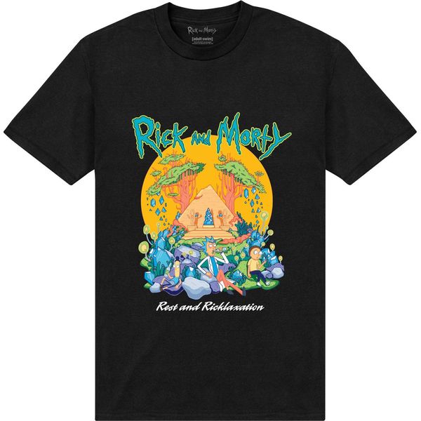 Rick And Morty - Maglietta Da Uomo/Donna Unisex PN385 (3XL) (Nero)-image