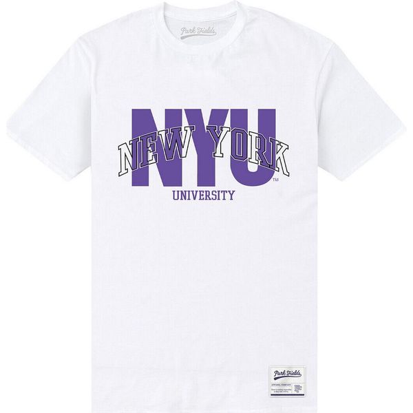 New York University - Maglietta Uomo/Donna Unisex PN439 (4XL) (Bianco)-image