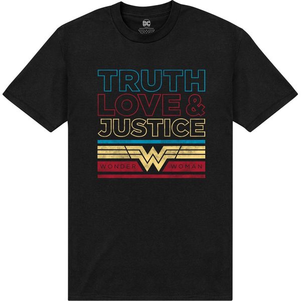Wonder Woman - Maglietta "Truth"" Per Uomo/Donna Unisex PN405 (L) (Nero)"-image