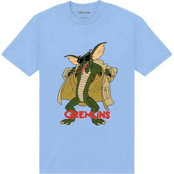 Gremlins - Maglietta "Flasher"" Per Uomo/Donna Unisex PN463 (S) (Azzurro)"-image