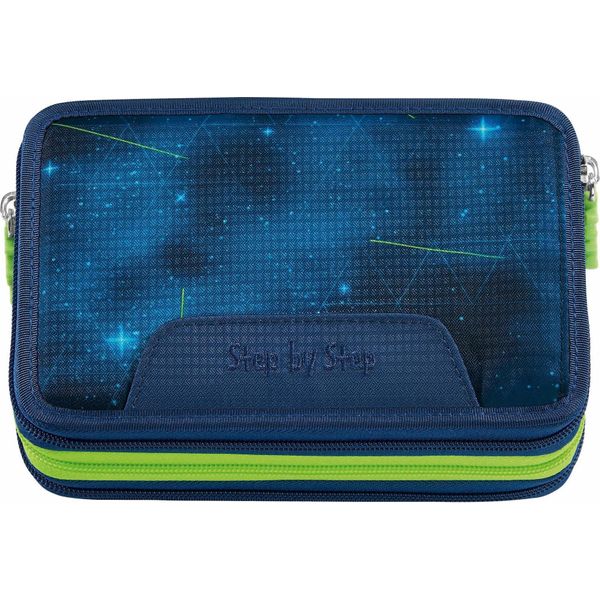 Step By Step Astuccio Per Matite Xxl Pencil Case, 3 Folds Starship Galactus Blu Scuro-image
