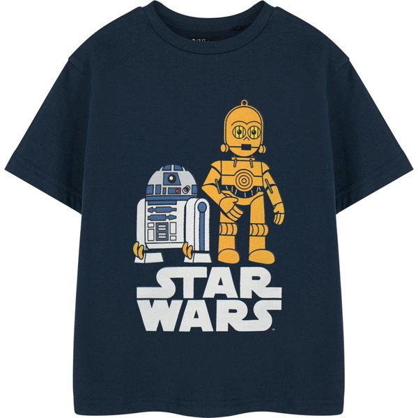 Star Wars - Maglietta Da Ragazzo A Maniche Corte NS8537 (104) (Blu Navy)-image